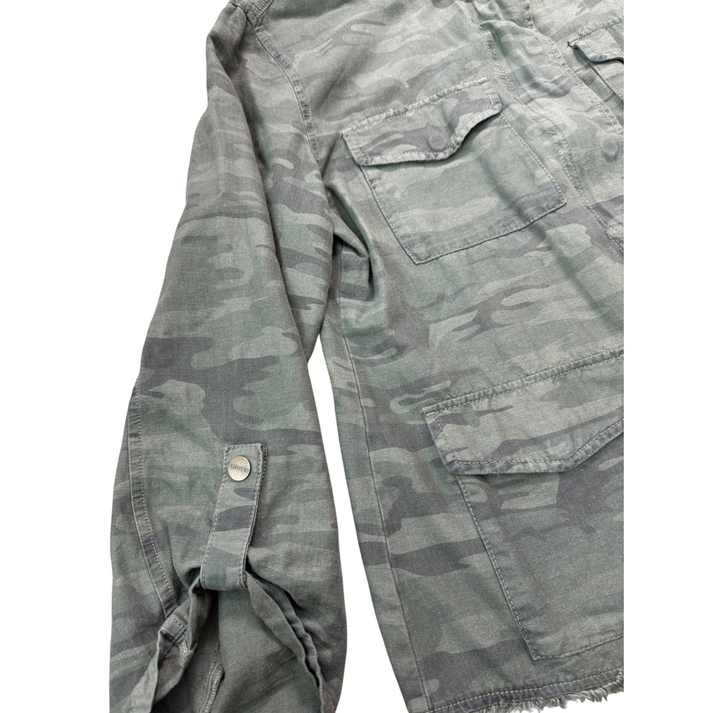 Sanctuary Camo Utility Jacket Button Zip Pockets … - image 6